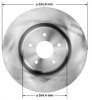 Przednia wentylowana tarcza hamulcowa Infiniti G35 2003-2004 Brembo system !!!